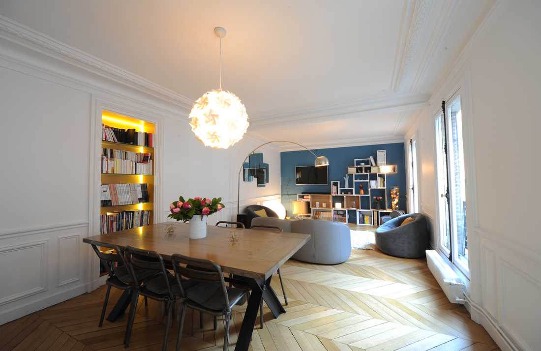 Un architecte d'intérieur s'est charger de redistribuer les pièces d’un appartement familial à Marseille