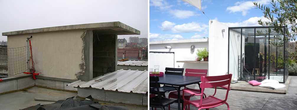 Avant-Après : aménagement d'un toit-terrasse