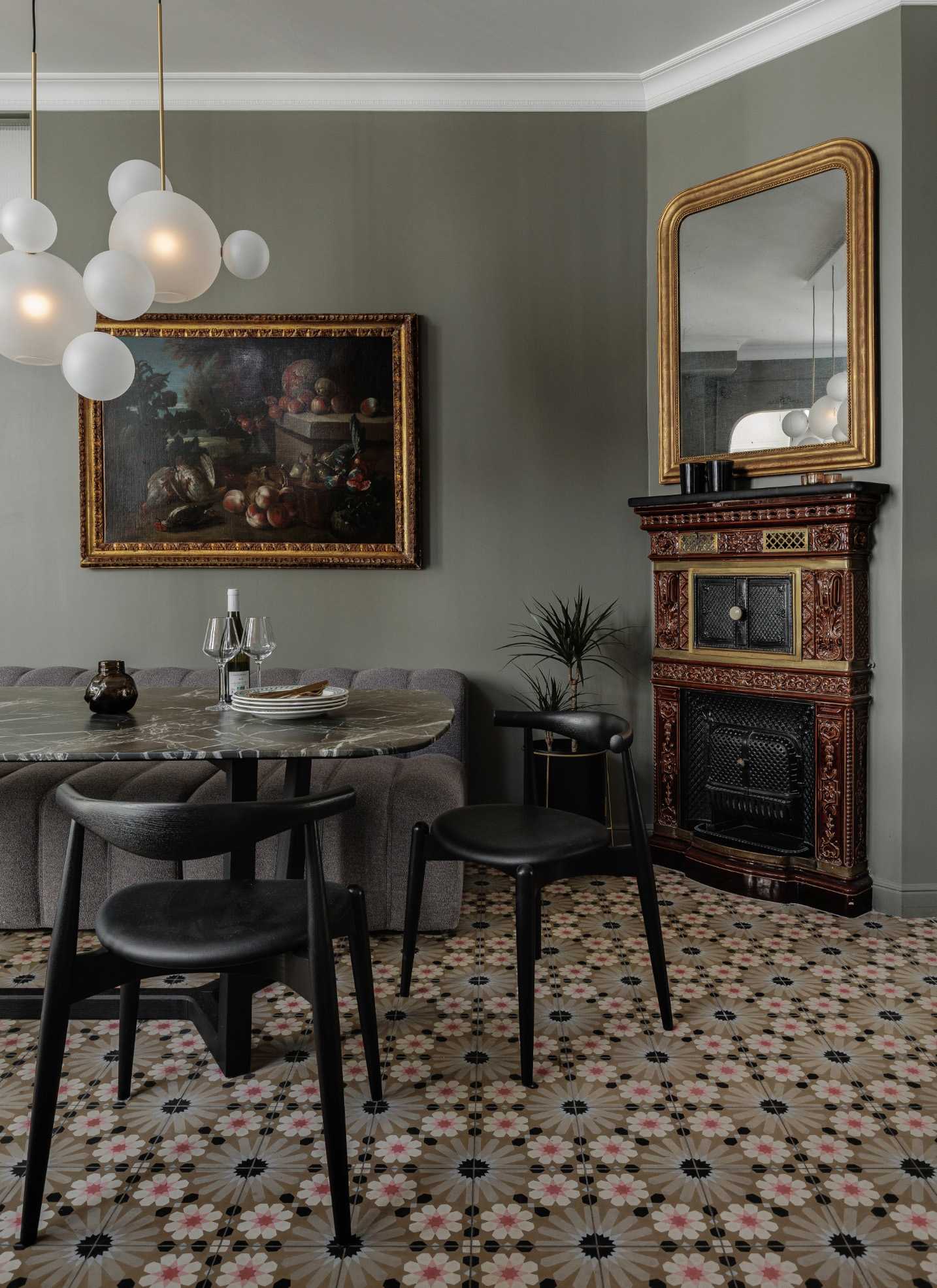 Rénovation de la salle à manger d'un appartement ancien à Marseille