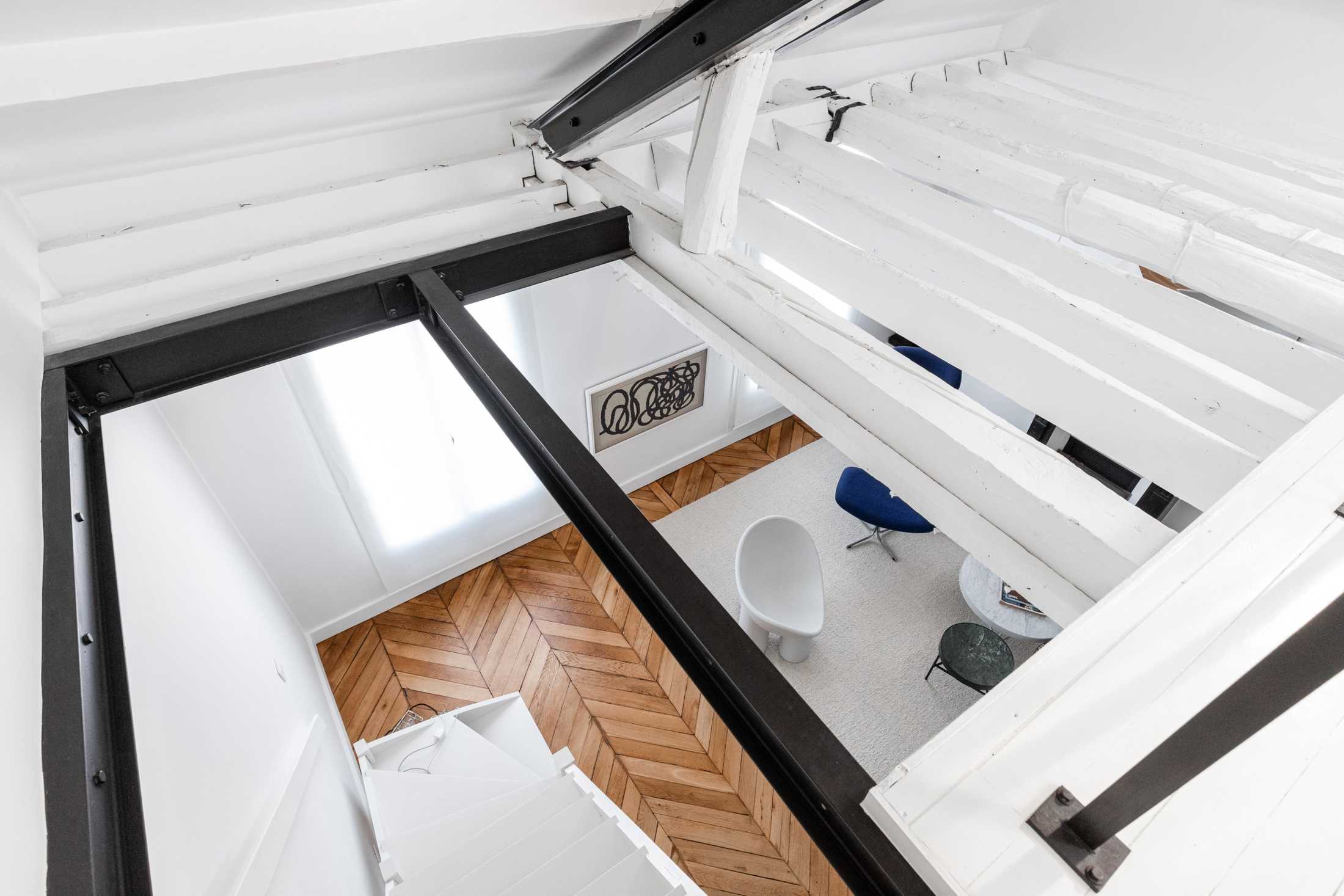 Aménagement d'un appartement en duplex de 58m²