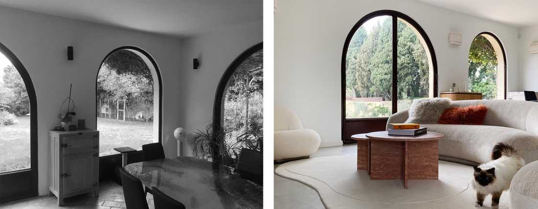 Avant-aprés : Décoration du salon après les travaux de rénovation