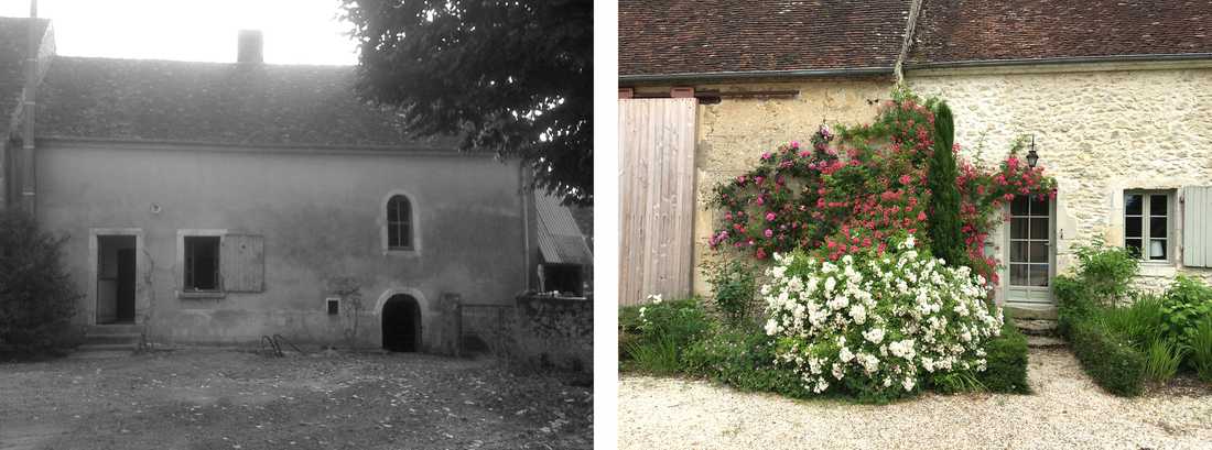 Avant-après : jardin d'une maison du 16e siècle