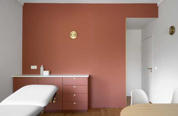 Interior design of a dermatology clinic