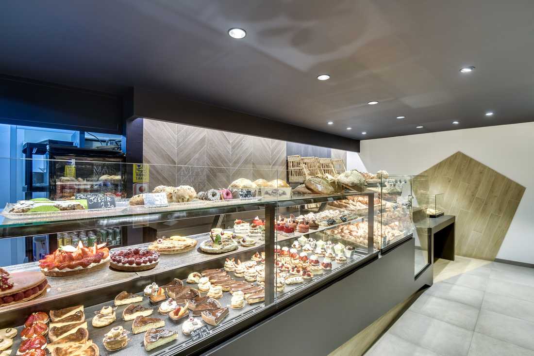 Relooking d'une boulangerie par un architecte - décorateur à Marseille